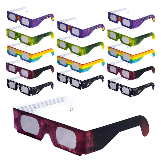 ISO ECLIPSE GLASSES, NASA APPROVED, MADE IN USA, 15-PACK